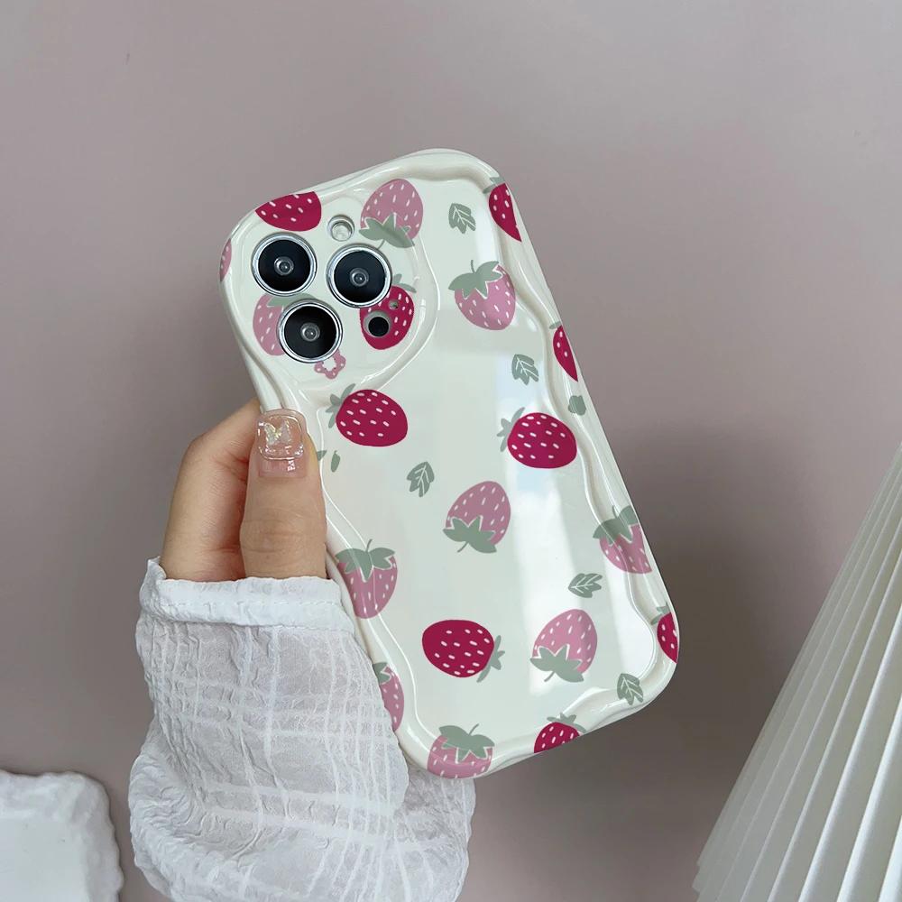 Case Cover For VIVO V50 V40 Lite Y39 Y17S Y36 Y28 Y19S Y22S V30 V29 Pro V30E V29E Y21 Y33T Y33S Y21S shell Flower Fruit Wavy