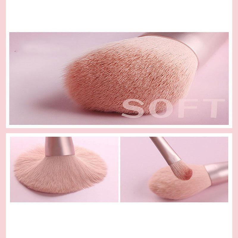 11 Princess Smile Makeup Brush Set Soft Pink Brush Set Beauty Tools
