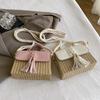 Beach Straw Crossbody Bag For Women 2024 New Designer Boho Summer Bag Pu Leather Handbag And Purse Travel Cross Body Phone Bag