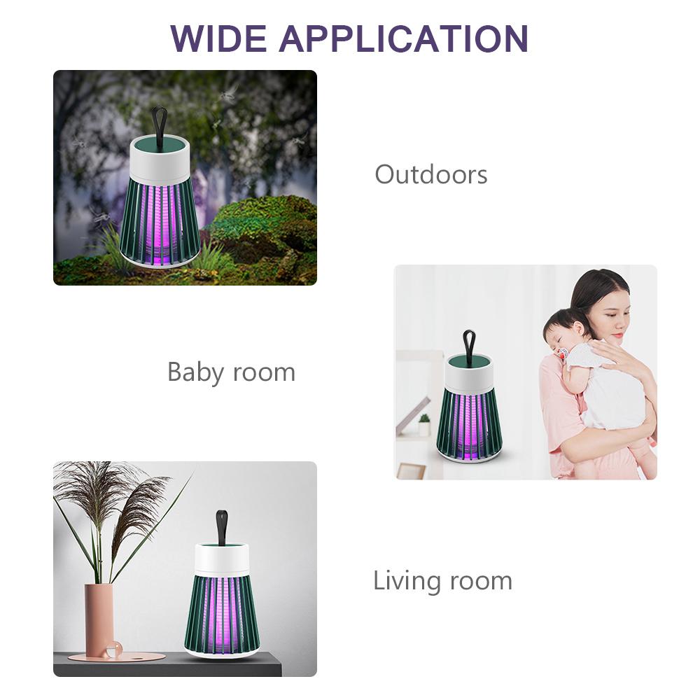 Mosquito Trap Zapper Portable Mosquito Killing Lamp Electric Mosquito Lamps USB Power Supply