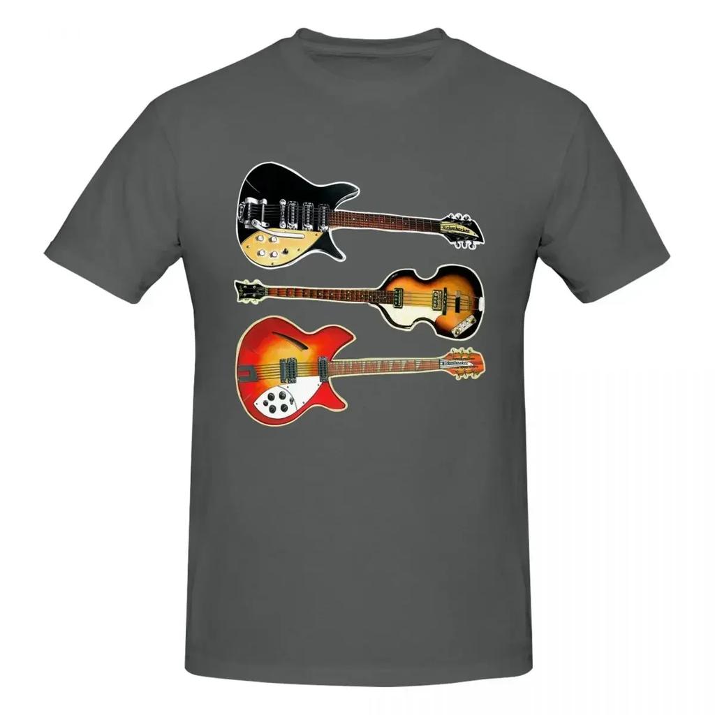 Rickenbacker Guitars And Hofner Bass 100 Cotton Tshirt Unisexs Oversized T Shirts Unisex Round Neck Short Sleeve S6xl