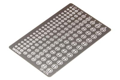 Wave Finish Products Series Basic Etching Circle 4 Plastic Model Parts OF-074
