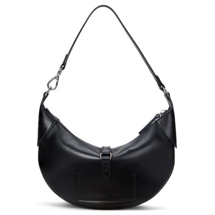 Polo Ralph Lauren Polo ID Metal Badge Adjustable Rotating Lobster Clasp Crescent Bag Handheld Leather Shoulder Bag Mini Women Handbags WAPOBAG02V20081