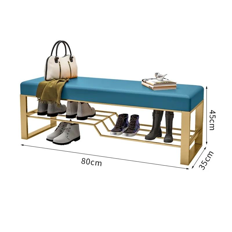 Light luxury shoe-changing stool home door entry can sit-type shoe-changing stool shoe cabinet simple wearing shoe stool bench