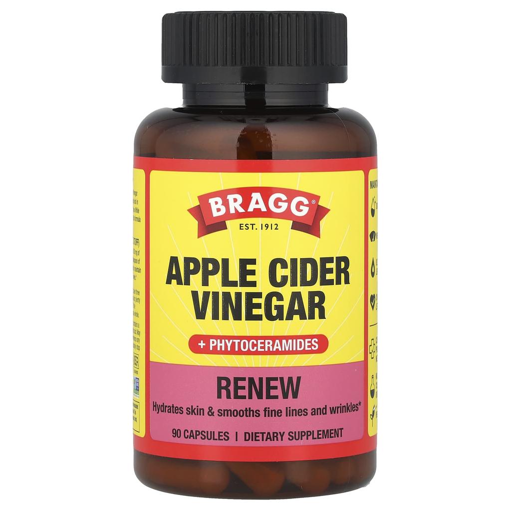 Renew, Apple Cider Vinegar + Phytoceramides, 90 Capsules