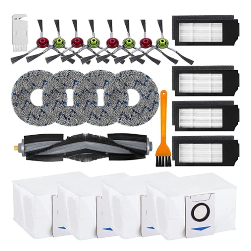 Accessories Kit for Ecovacs Deebot X1 Omni / T10 Omni/X1 Turbo Vacuum Cleaner Main Side Brush Filters Mop Pads Dust Bag