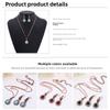 Rose gold plated resin earrings and necklace jewelry set with snake chain accessories