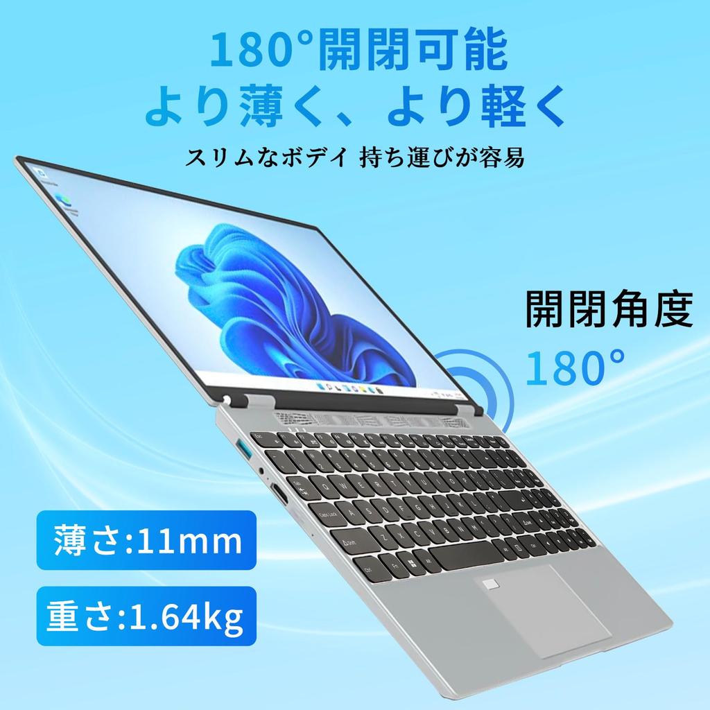 Laptop 11 Office 2019 Zoll schmaler Rahmen großer Bildschirm FHD IPS weiter Betrachtungswinkel Notebook-PC Celeron N95 der 12. Generation Abnehmbare Tastaturfolie rund