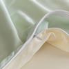 Summer Cooling Ice Silk 4-Piece Bedding Set With Duvet Cover & Fitted Sheet - Machine Washable, Breathable Comfort For Hot Weather