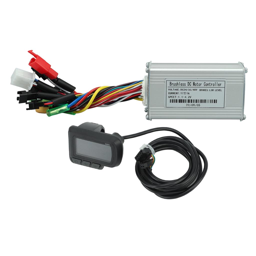 Electric Bike Motor Controller Sine Wave 24V 36V 48V 250W?350W 17A with EN06 LCD Meter Kit Set