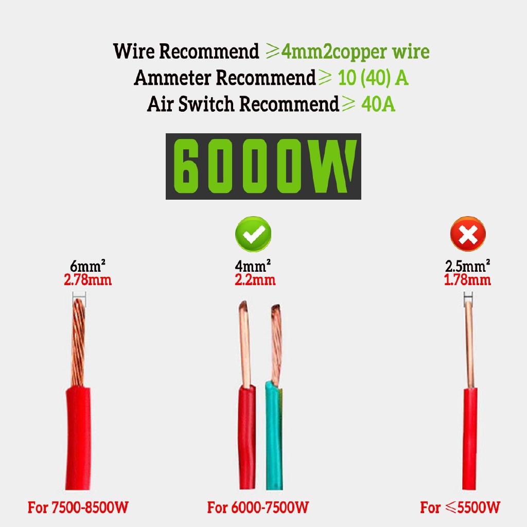 Mini Instant Water Heater Home Use Quick Heaters 220V LCD Display Touch Temperature Control Constant Temperature 6KW