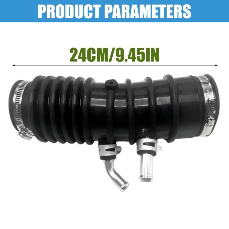 Air Intake Hose Assembly, Corrugated Rubber Hose with Metal Fittings and Clamps 1657788G00 16577-88G00 for D21 Pickup 2WD 3.0L Engine Intake System