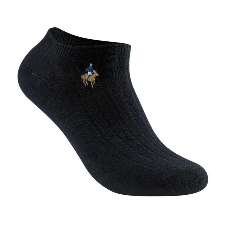 

Однотонные носки, модные деловые мужские хлопковые низкие носки, дышащие, антибактериальные, дезодорирующие, 3 цвета, аксессуары, подарки чёрный