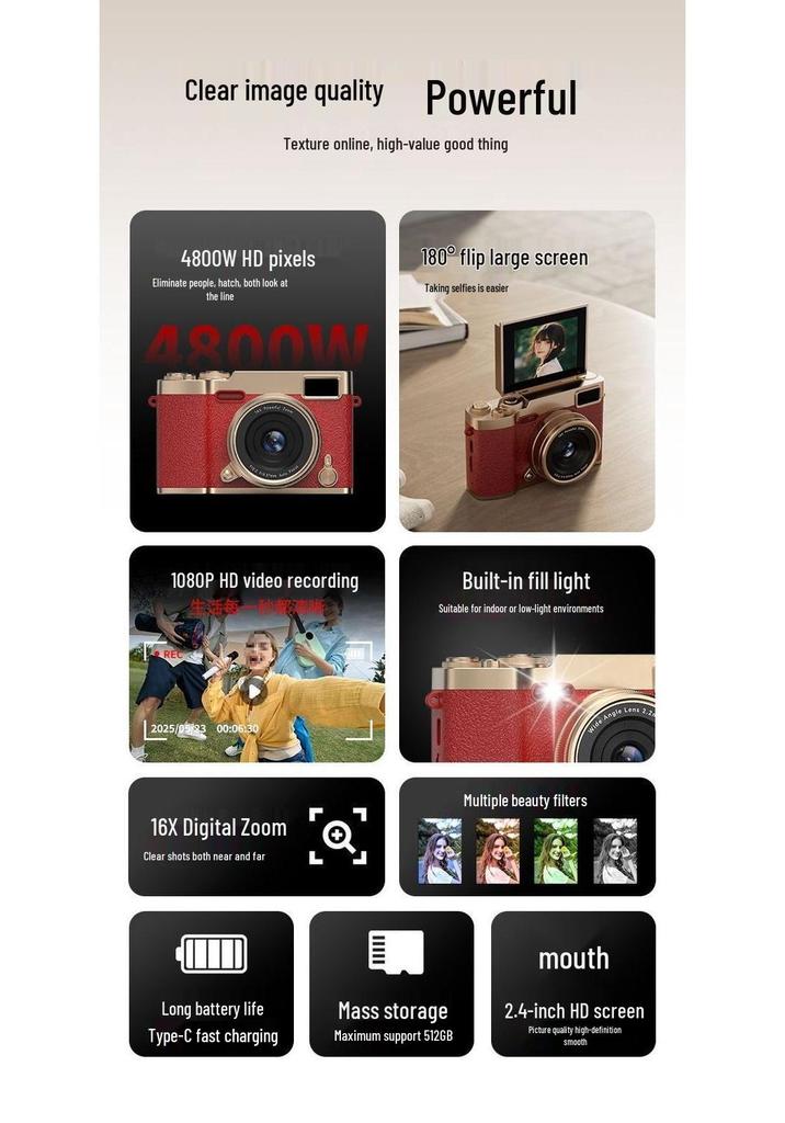 Crayon Shin-chan Student HD Digital Flip Camera & Camcorder