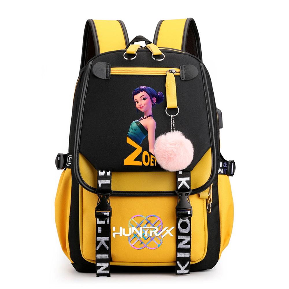 Anime Cartoon K-Pop Printed Backpack Schoolbag for Teenager Student Girl Boy Bookbag Large Capacity Waterproof Travel Bag Kid Gift Rucksak