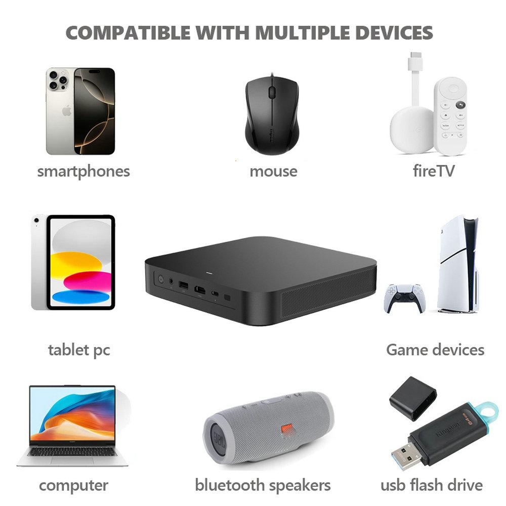 Vivicine Proiector portabil S500 Android 13 DLP 4K proiectoare native 1080P focalizare automată cu baterie de 15000 mAh pentru cinema, exterior, camping