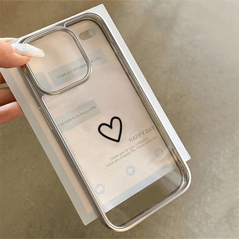 Simple Little Love Suitable for Apple 16 Mobile Phone Case IPhone 15 Soft 13promax Anti Fall 12 Sex Women 17