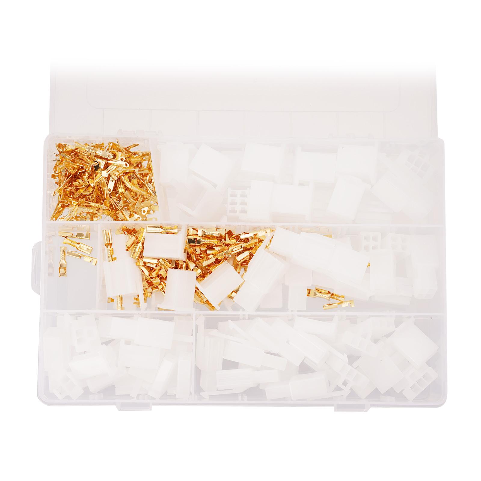 

380Pcs 2.8mm 2 3 4 6 Pin Plug Housing Pin Header Crimp Electrical Wire Terminals Connector for Motorcycle Bike Car