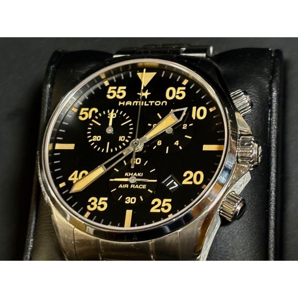 Used HAMILTON Khaki Aviation Pilot H767220 Very Good Condition