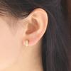 ESTELLE Earrings Silver Yellow Gold Plated Cubic Zirconia [ESTELLE] [Official] Women's 0776-0063-0000-0000
