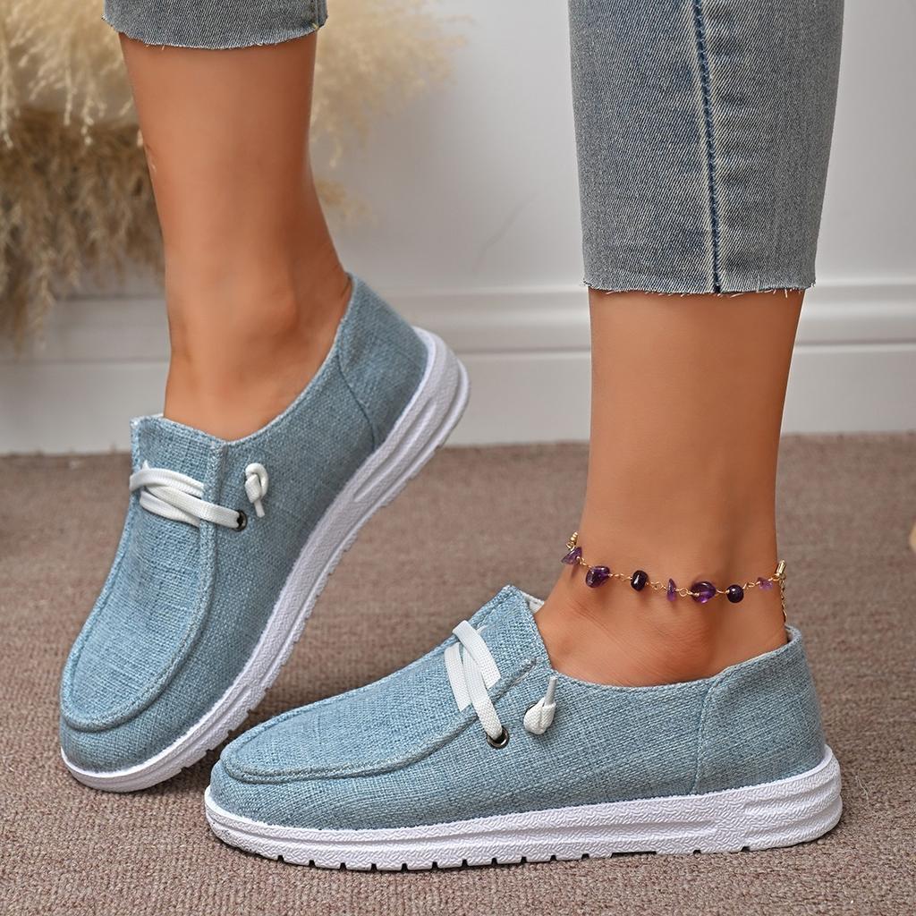 Pohodlné dámské ležérní boty Lehké dámské plátěné boty pro muže ženy Nazouvací Módní ploché mokasíny Boty Zapatos De Mujer
