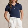 Polo Ralph Lauren Polo Shirt Ss24 Logo Small Pony Embroidered Button Short Sleeve Kids Tops Dark-Blue CWPOSWEG6820439-400