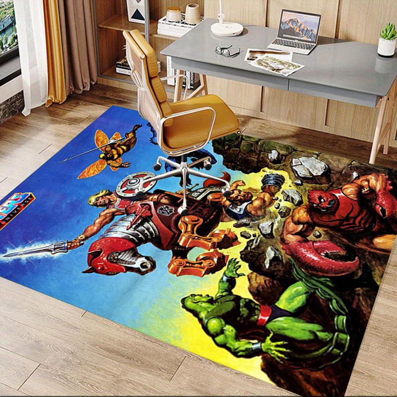 Masters Universe Epic Battle Carpet For Playroom Bedroom Living Room Sofa Home Decorkids Game Area Rug Nonslip Floor Mat