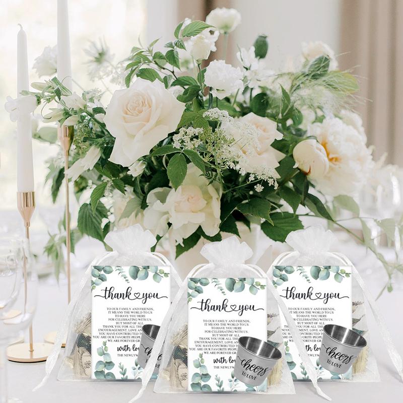 12Pcs Wedding Banquet Gift Small Wine Glass Set Bridal Souvenir Bridal Shower Birthday Event Gift Party Gift