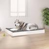 Vidaxl Dog Bed, White, 101.5X74X9 Cm, Solid Pine Wood