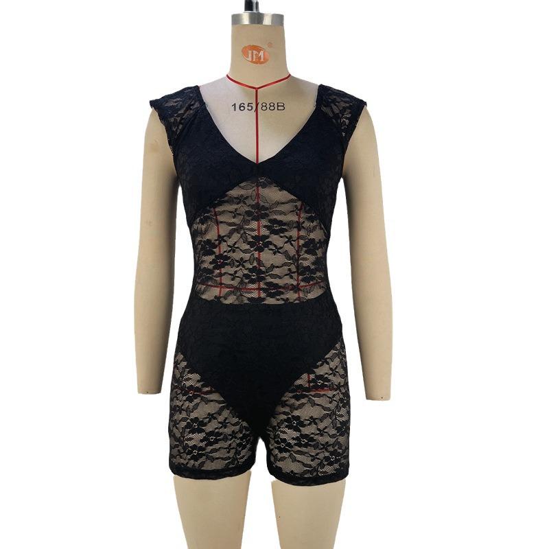 Salopetă sexy de damă brodată 2024 Primăvară/Vară - La modă și cu croială slim