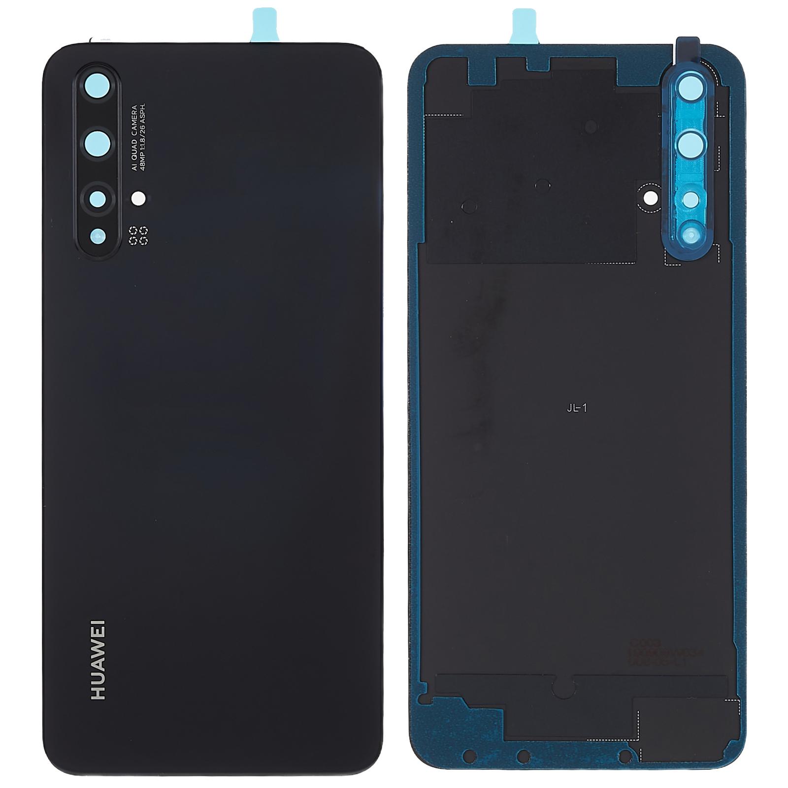 

Для Huawei nova 5T 4G OEM Корпус батареї з клейкою наліпкою + Кришка об єктива камери Black