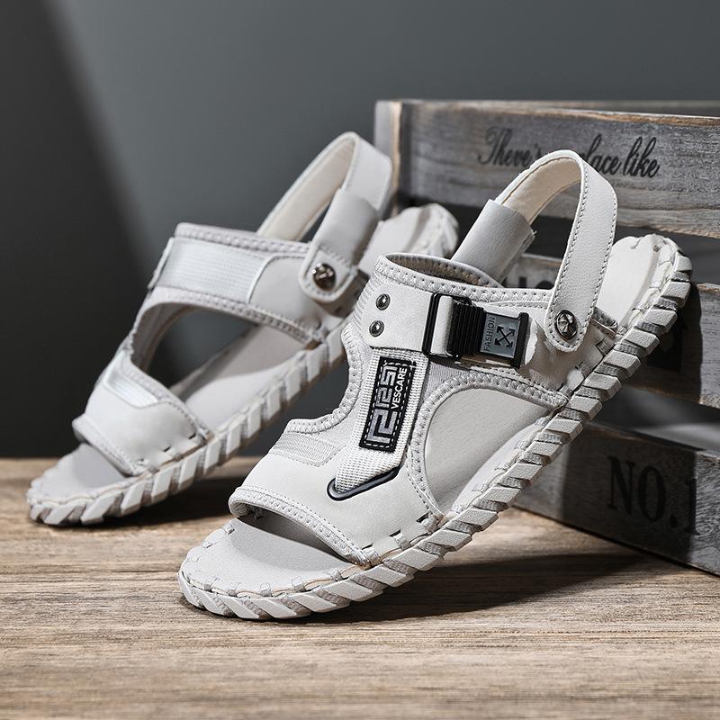 Spring and summer new hand-sewn soles casual men's outdoor trend sandals large size