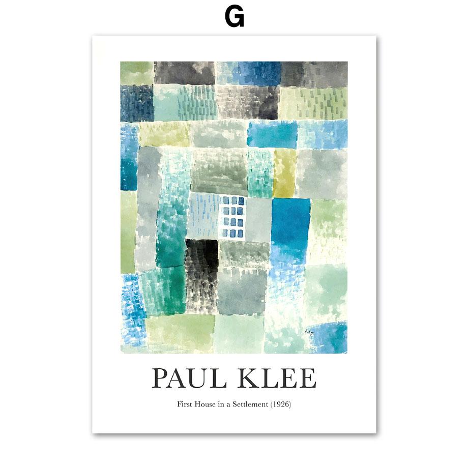 Abstract Colorful Paul Klee Posters And Prints Vintage Eclectic Gallery Wall Art Canvas Painting Modern Living Room Home Decor