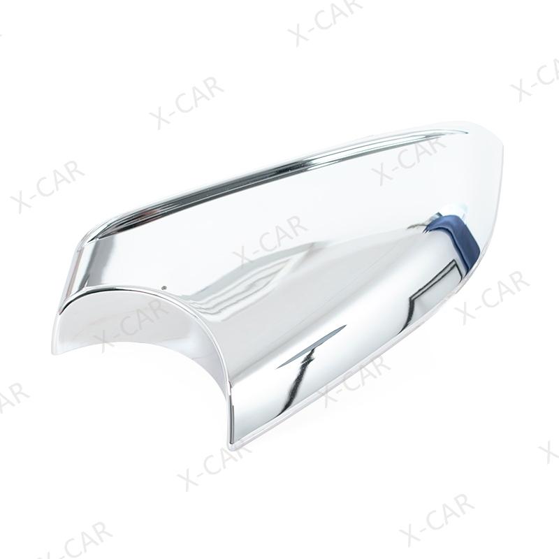 Chrome Exterior Rearview Side Mirror Lower Bottom Base Cover Lid Cap Shell For Tesla Model S 2014 2015 2016 2017 2018 -