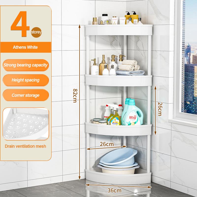 Badezimmer-Aufbewahrungswagen mit Rädern Küchen-Wohnzimmer-Aufbewahrungsregal Hohe Tragfähigkeit Wohnaccessoires