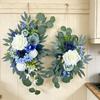 Realistic Rose Flower Arrangement Artificial Plastic Flower For Bridal Showers Wedding Reception Chair Back Decoration