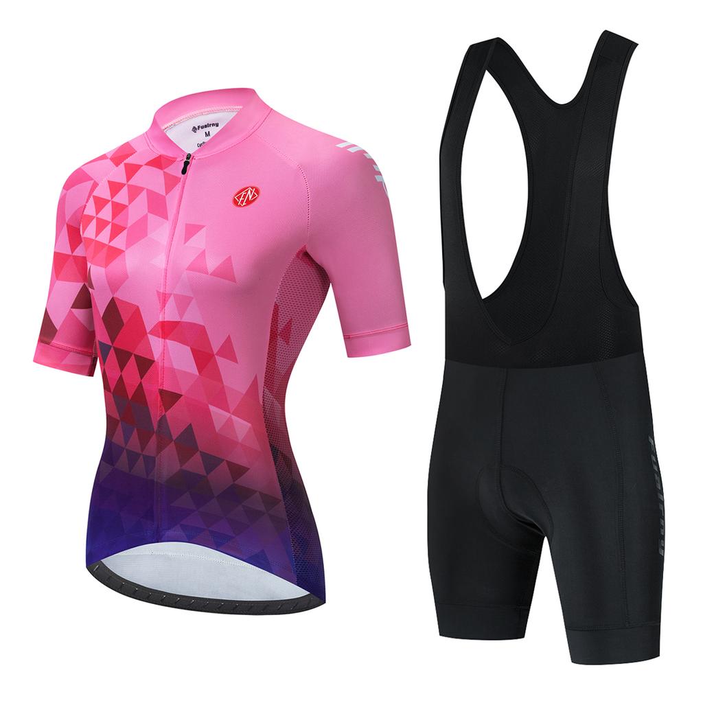 Sommer Radfahren Jersey Sets 2024 Frauen Radfahren Kleidung MTB Bike Anzug Kurzarm Fahrrad Bike Outdoor Kleidung Maillot Ciclismo