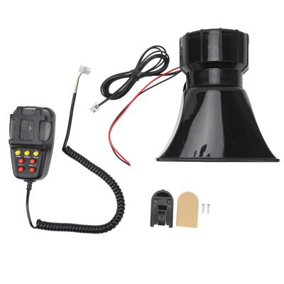 Alarm Hupe Sirene 7 Töne Laut Auto Sirene Hupe Aufnahmefunktion Lautsprechersystem für 12V LKW
