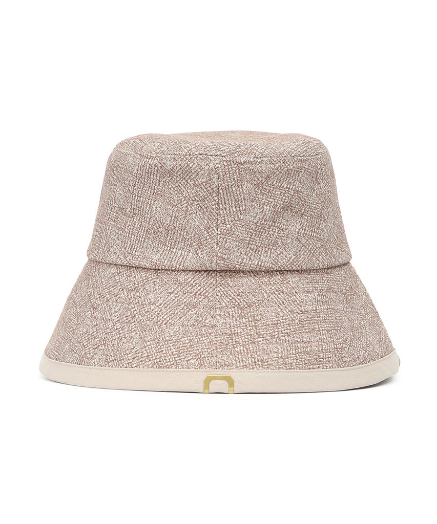 Eondeokeonteulolseutyudio Cotton Bucket Hat Drop Bucket / Cotton Hb / Line Beige