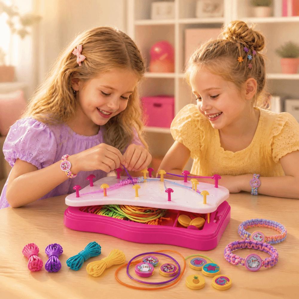 Puzzle-Spielzeug Armband-Herstellungs-Set Spielzeug Rollenspiel Schmuck-Herstellungsmaschine Freundschaft Kunsthandwerk
