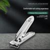 Foldable Stainless Steel Flat-Edge Nail Clippers - Portable Manicure and Toenail Tools.