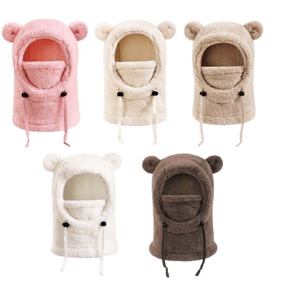 3 in 1 Winter Helmet Hat Mask Scarf Integrated Hat Ear Protection Balaclava Hat Cold Weather