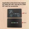 Applicable To the Brand New Original for Zeekr 001 NFC Card Key for Zeekr 001 Card Car Accessories