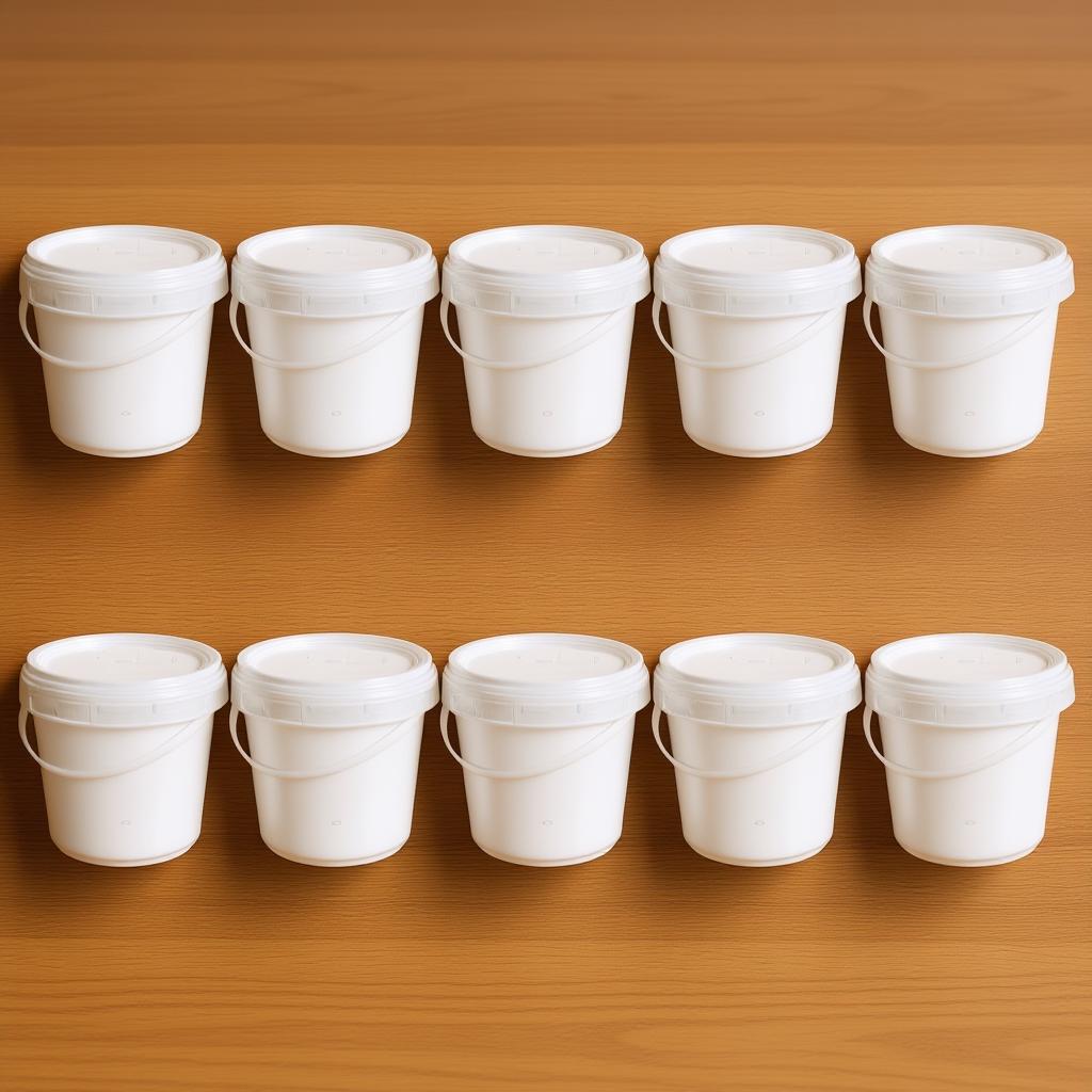 10Pcs Multipurpose Storage Buckets Sealed Plastic Containers for Food Kitchen Storage Portable Grains Supply 12X12X8.7CM