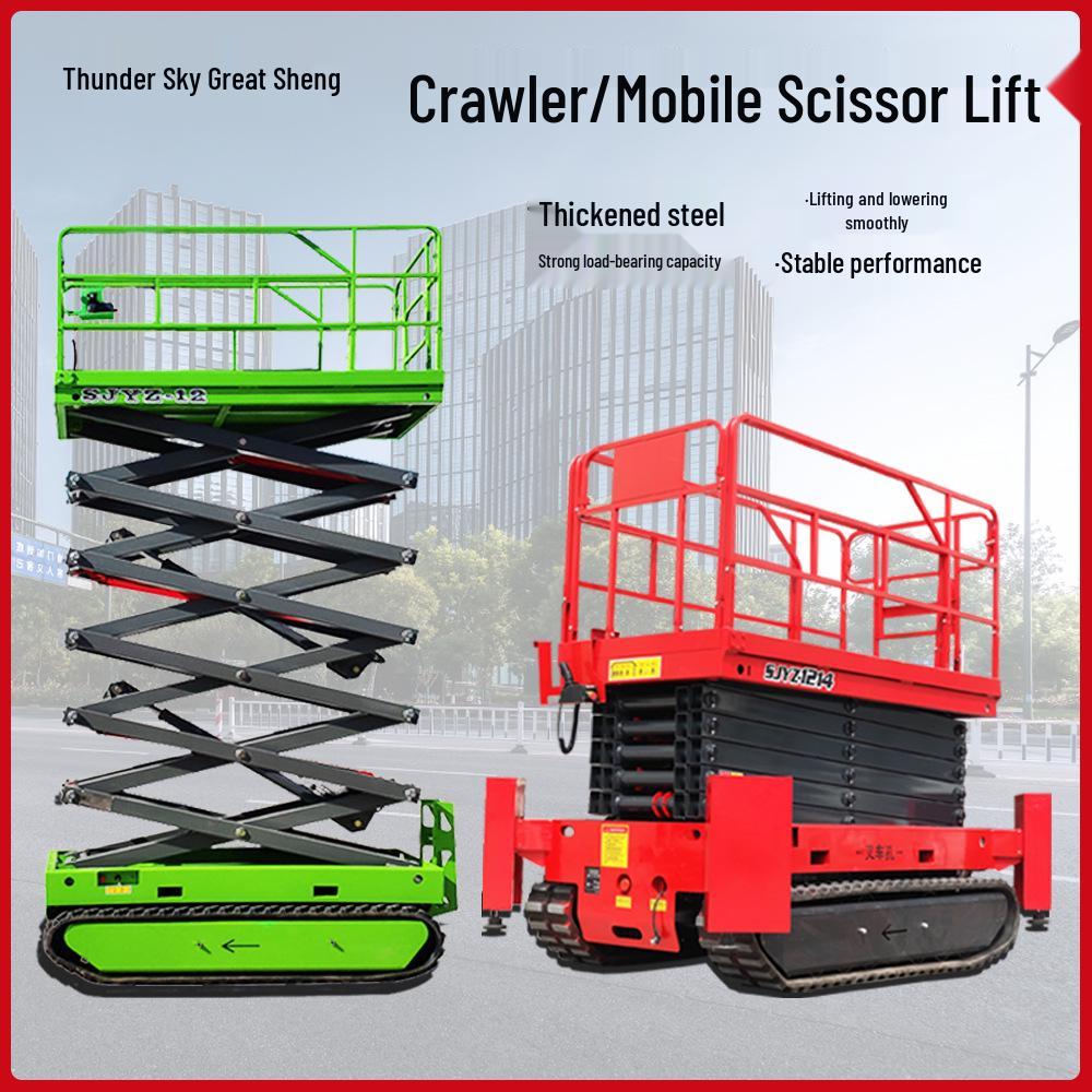 6m Tracked Mobile Scissor Lift: Self-Propelled High-Altitude Lifting Platform