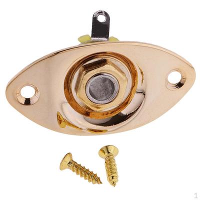 1 Indented Musical Electric Guitar Bass Accs Output Plate Screws