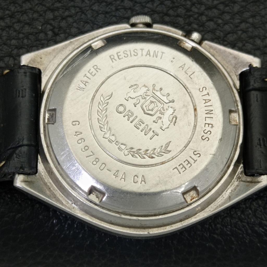 USED MENS ORIENT AUTOMATIC 46941 JAPAN DAY&DATE SILVER DIAL WATCH A432211-2 R110-a432211