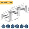 Coat Hooks Wall Mount, Stainless Steel 3 Hooks Wall Hooks T Shaped Coat Hanger Wall Mount, Heavy Duty Silver Towel Hooks Purse