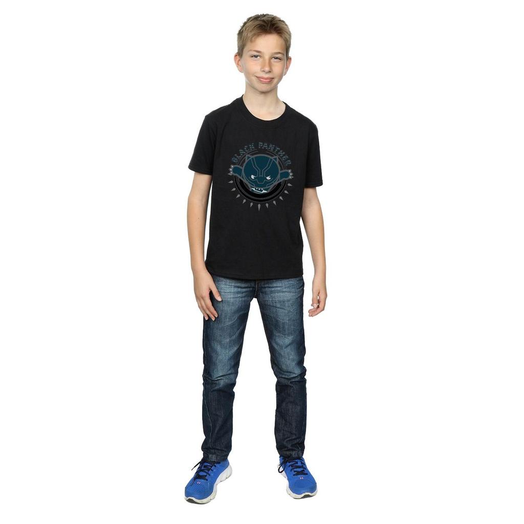 Marvel Boys Kawaii Black Panther Pounce T-Shirt