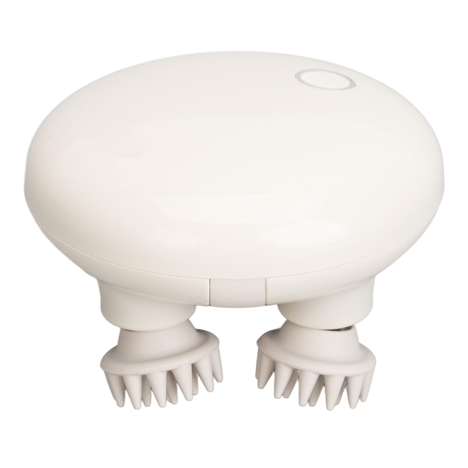 

Массажер для головы, перезаряжаемый водонепроницаемый массажер для кожи головы с 4 вращающимися массажными головками, электрический